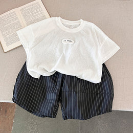 Kids Round Neck Top With Shorts