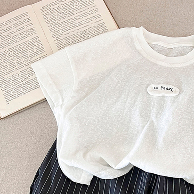 Kids Round Neck Top With Shorts