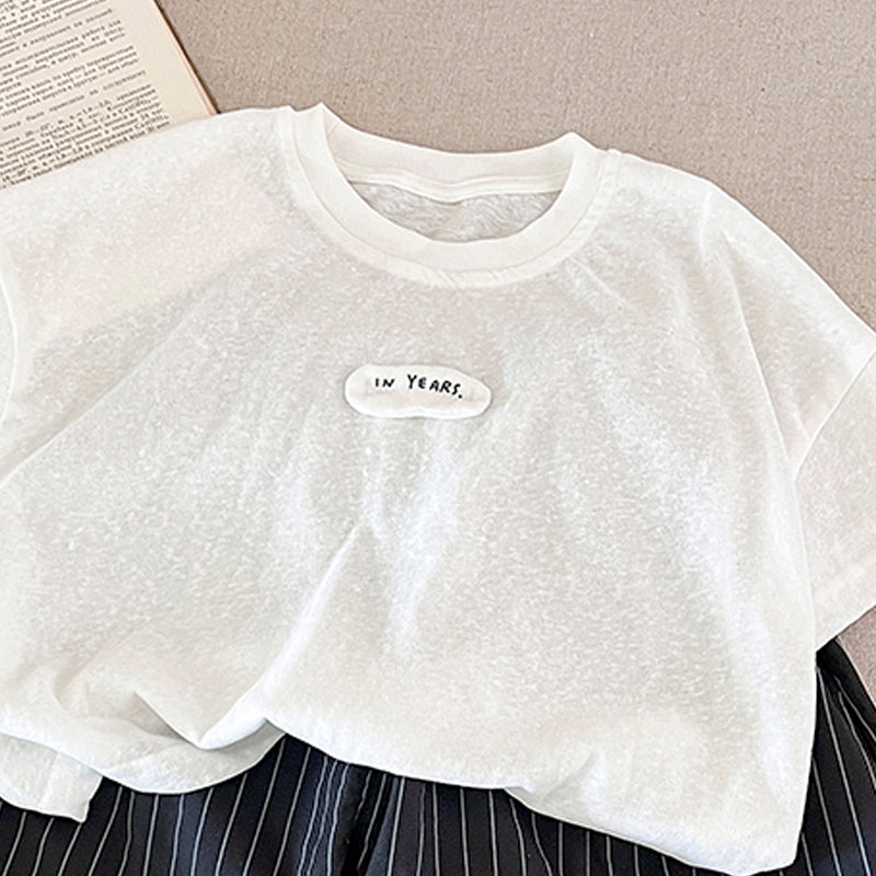 Kids Round Neck Top With Shorts