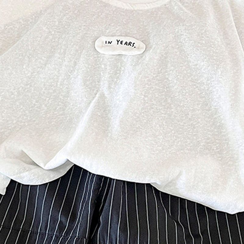 Kids Round Neck Top With Shorts
