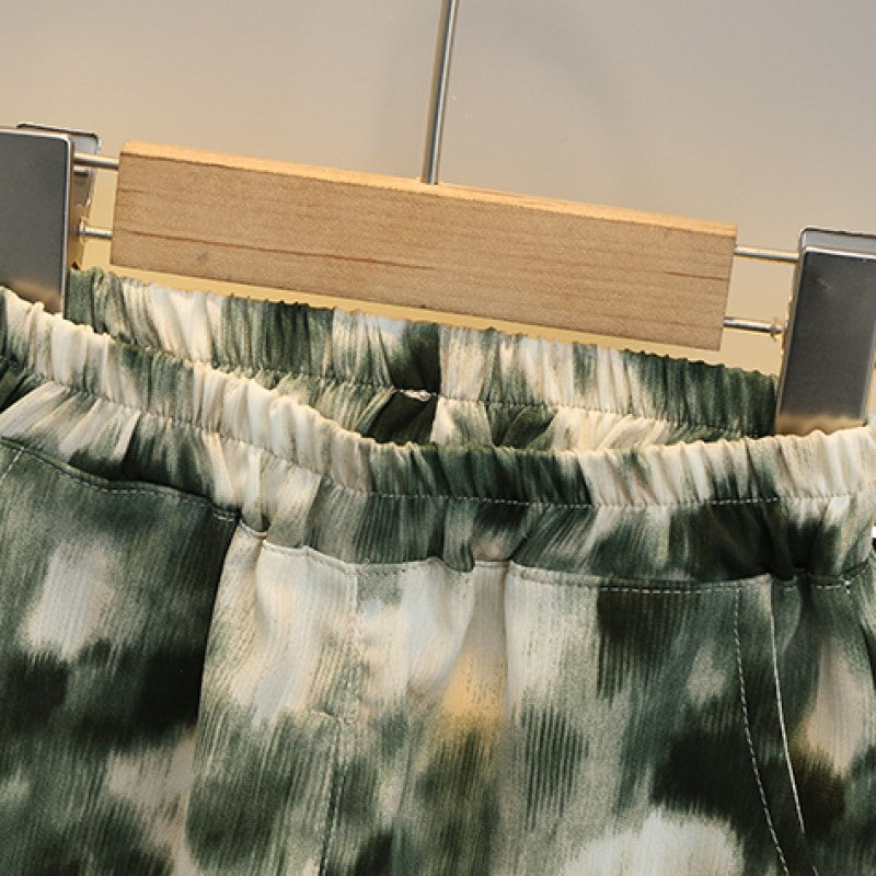 Boys Dyed Shirt with Shorts
