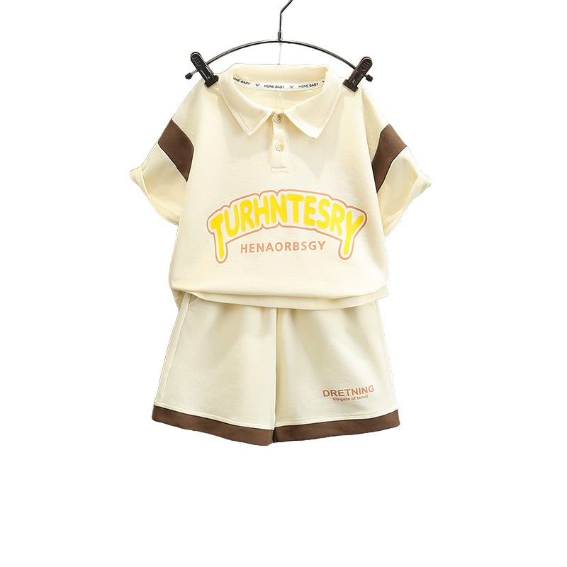 Boys Printed T-shirt with Shorts