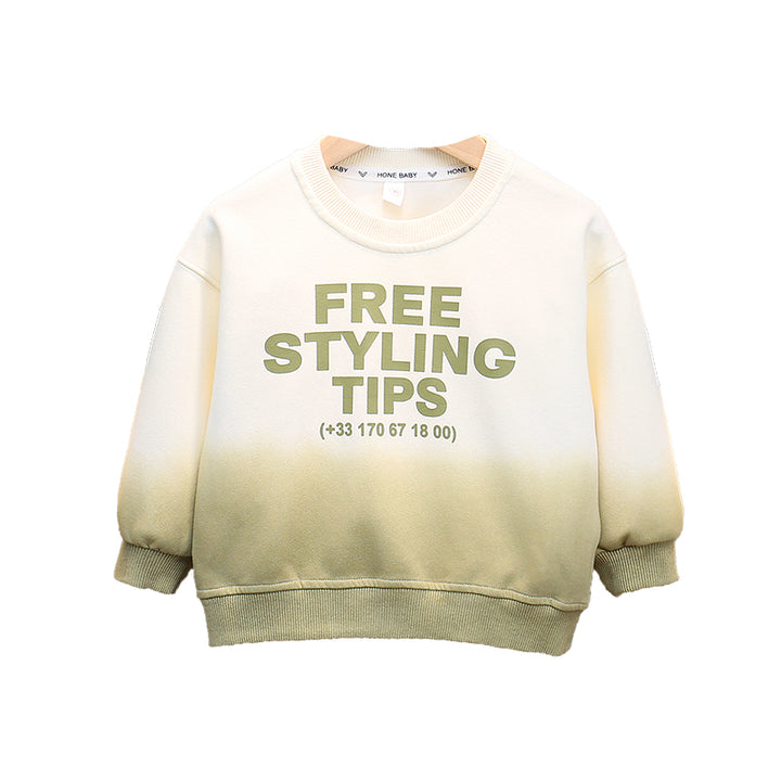 Boys Colourblocked Cotton Pullover