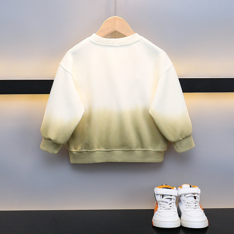 Boys Colourblocked Cotton Pullover