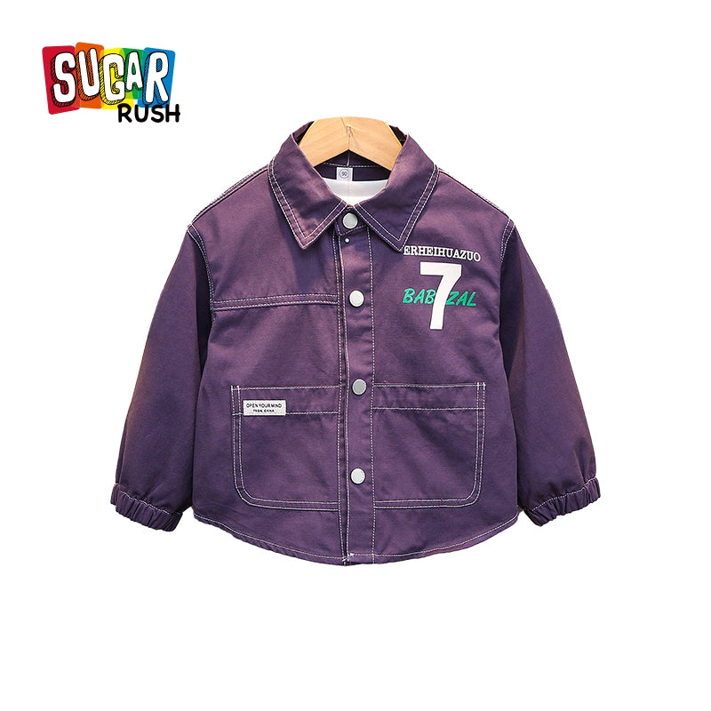 Boys Spread Collar Casual Shirt