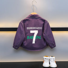 Boys Spread Collar Casual Shirt