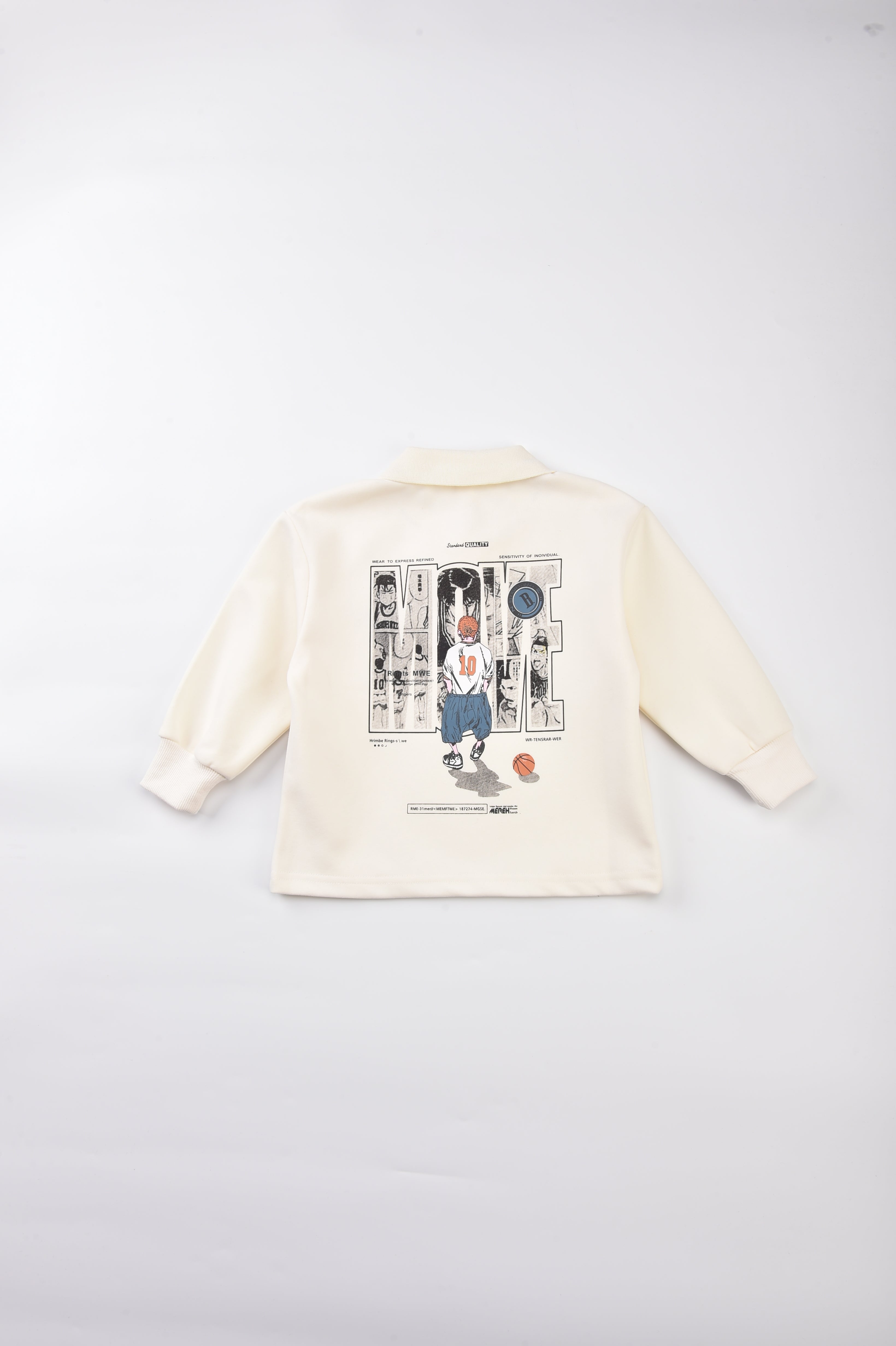 Boys Graphic Printed Cotton Straight Pullover Sweatshirt