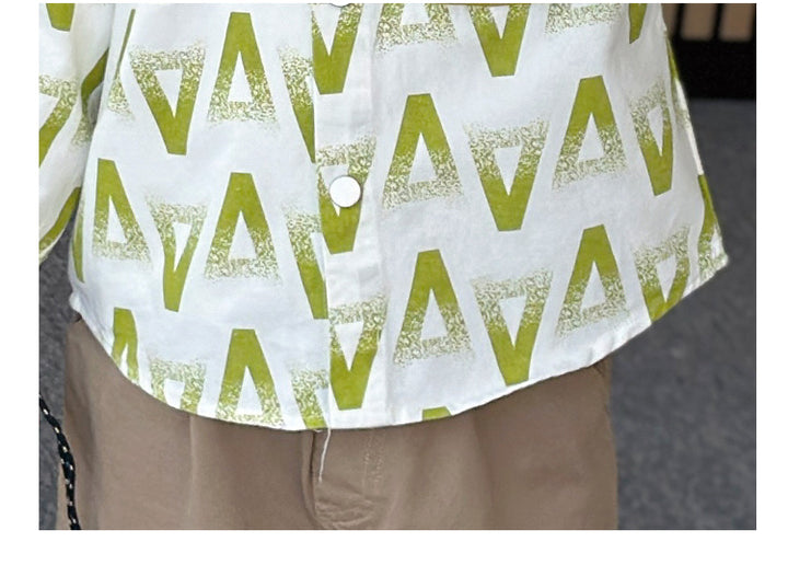 Boys Opaque Printed Casual Shirt