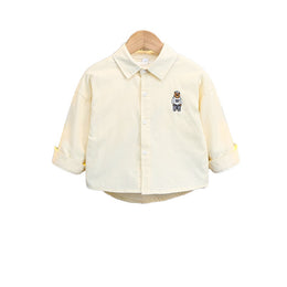 Boys Spread Collar Casual Shirt
