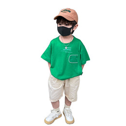 Boys Printed T-shirt with Shorts