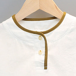 Boys White Striped Pure Cotton T-shirt With Short