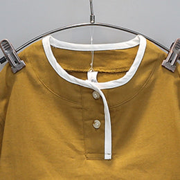 Boys Khaki & Beige Pure Cotton T-shirt With Shorts