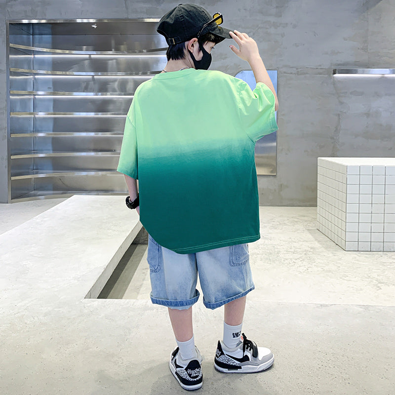 Boys Printed T-shirt with Shorts