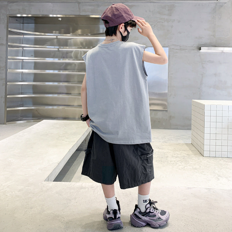 Boys Printed T-shirt with Shorts