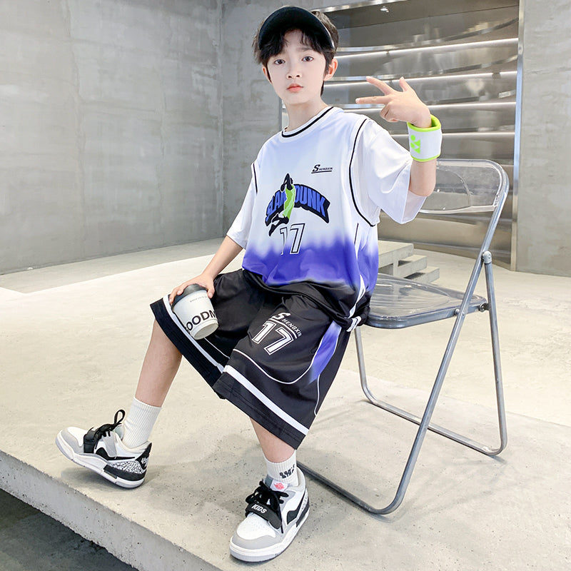 Boys Printed T-shirt with Shorts
