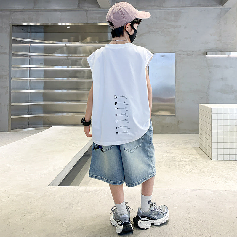 Boys Printed T-shirt with Shorts