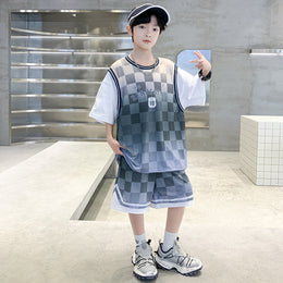 Boys Printed T-shirt With Shorts