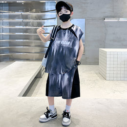 Boys Dyed T-shirt With Shorts