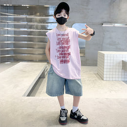Boys Printed T-shirt with Shorts