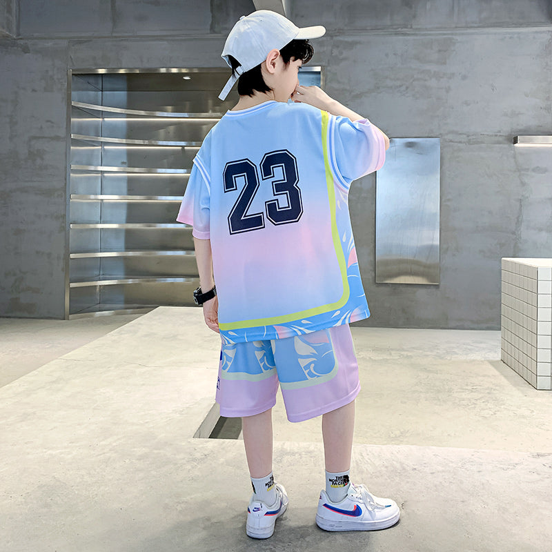 Boys Printed T-shirt With Shorts
