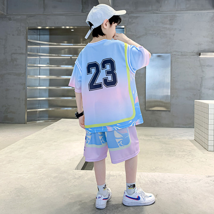 Boys Printed T-shirt With Shorts