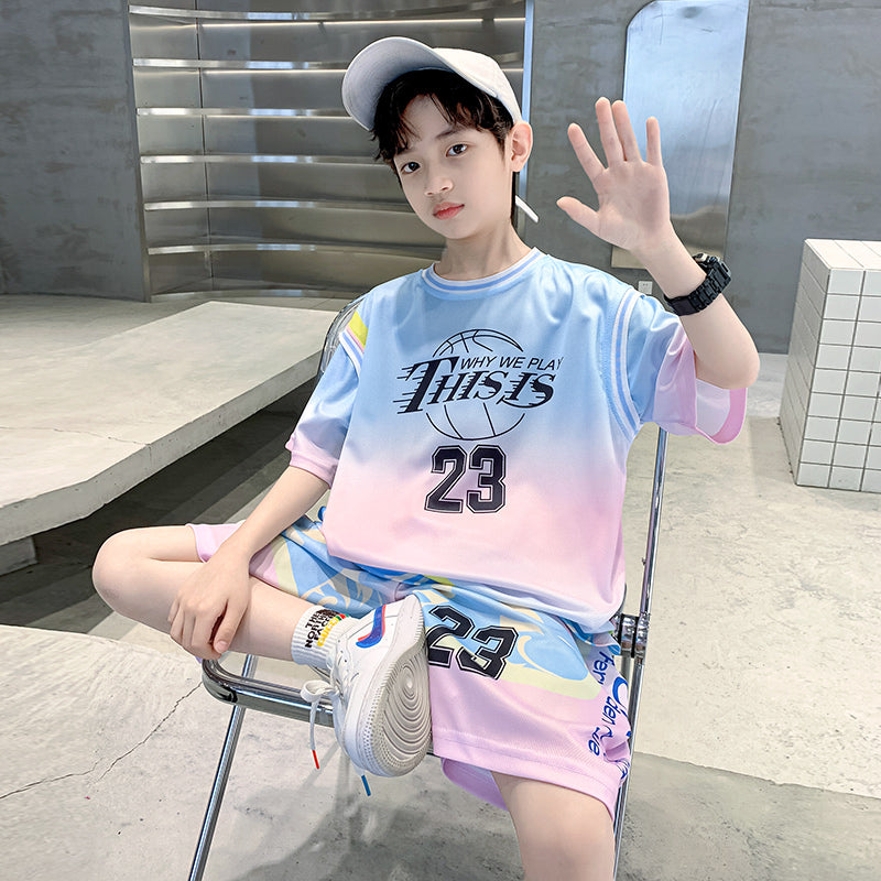 Boys Printed T-shirt With Shorts