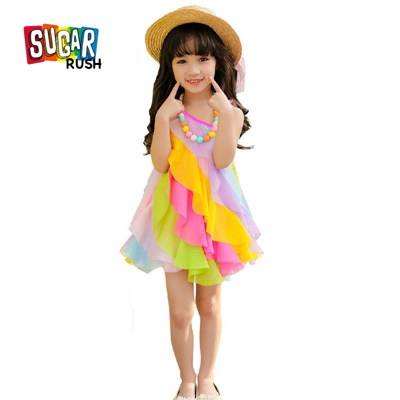 Girls Layered A-Line Dress
