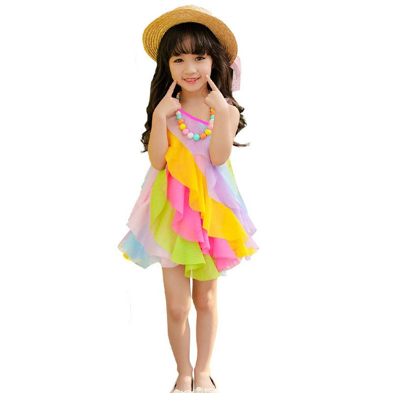 Girls Layered A-Line Dress