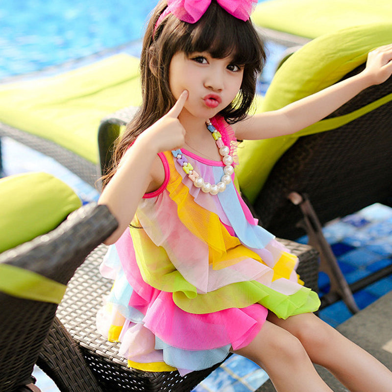 Girls Layered A-Line Dress