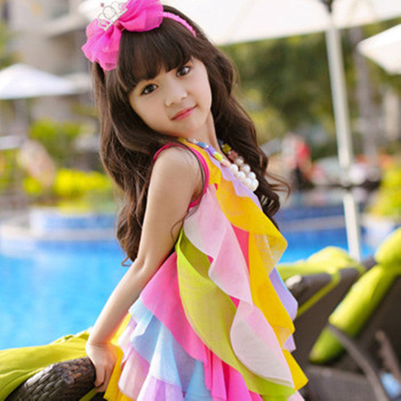 Girls Layered A-Line Dress