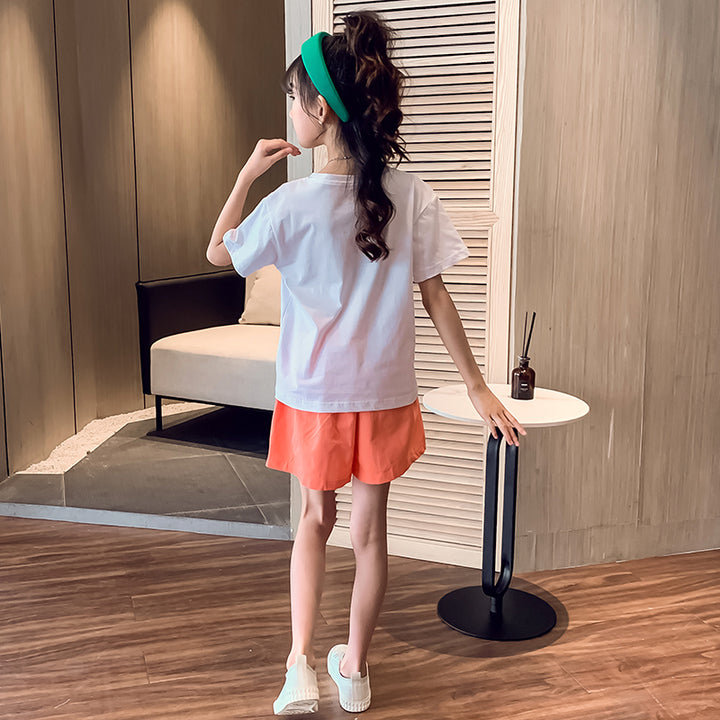 Solid T-shirt and Shorts Set