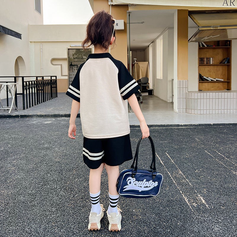 Girls Printed Pure Cotton T-shirt With Shorts