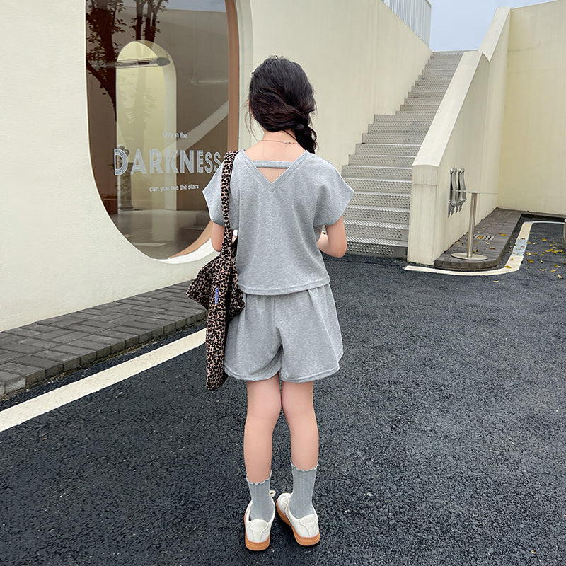 Girls Pure Cotton Top With Shorts