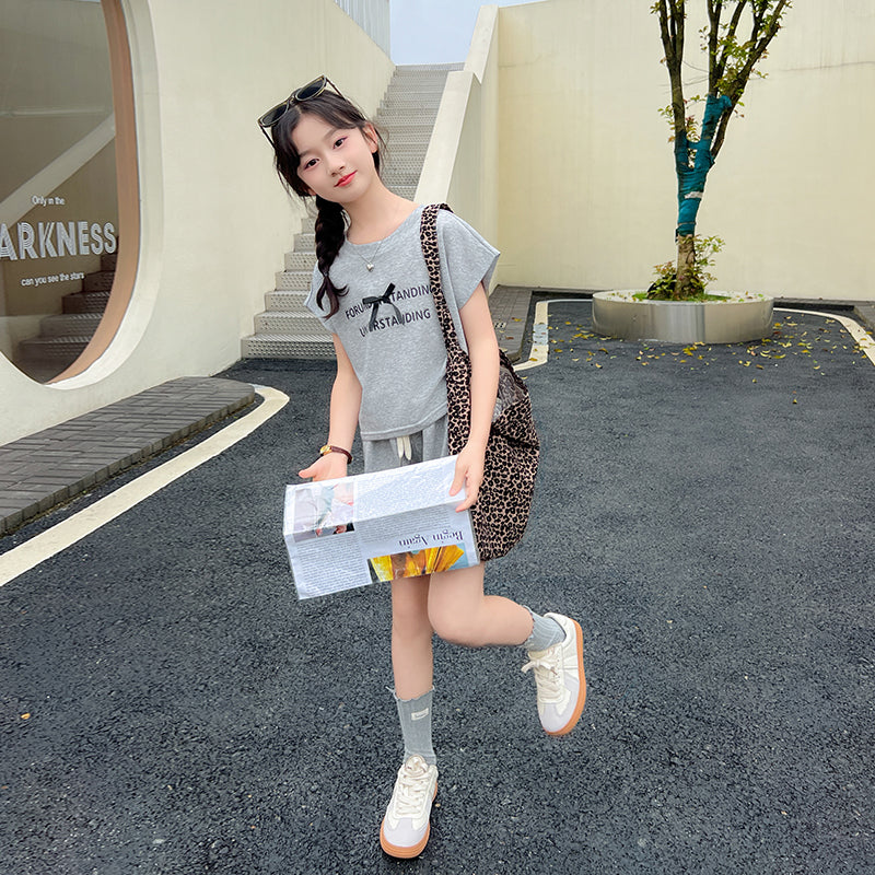 Girls Pure Cotton Top With Shorts