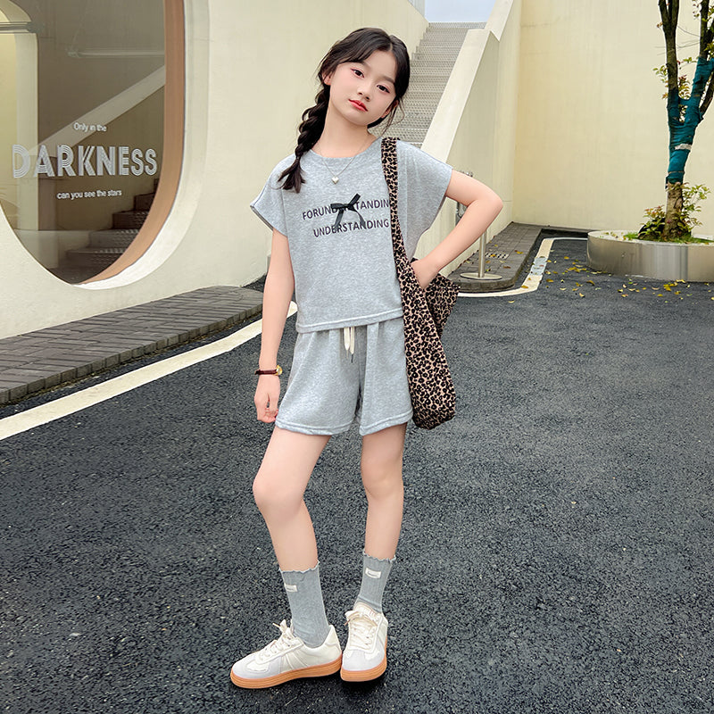 Girls Pure Cotton Top With Shorts