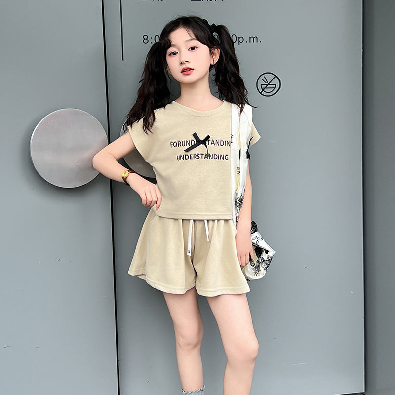 Solid Top and Shorts Set