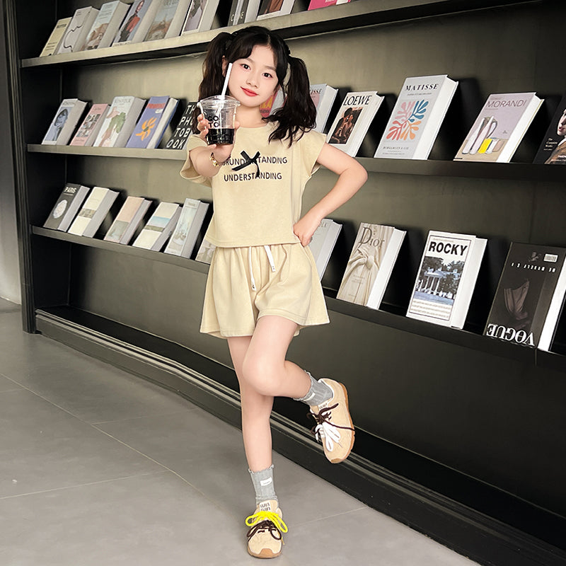 Solid Top and Shorts Set