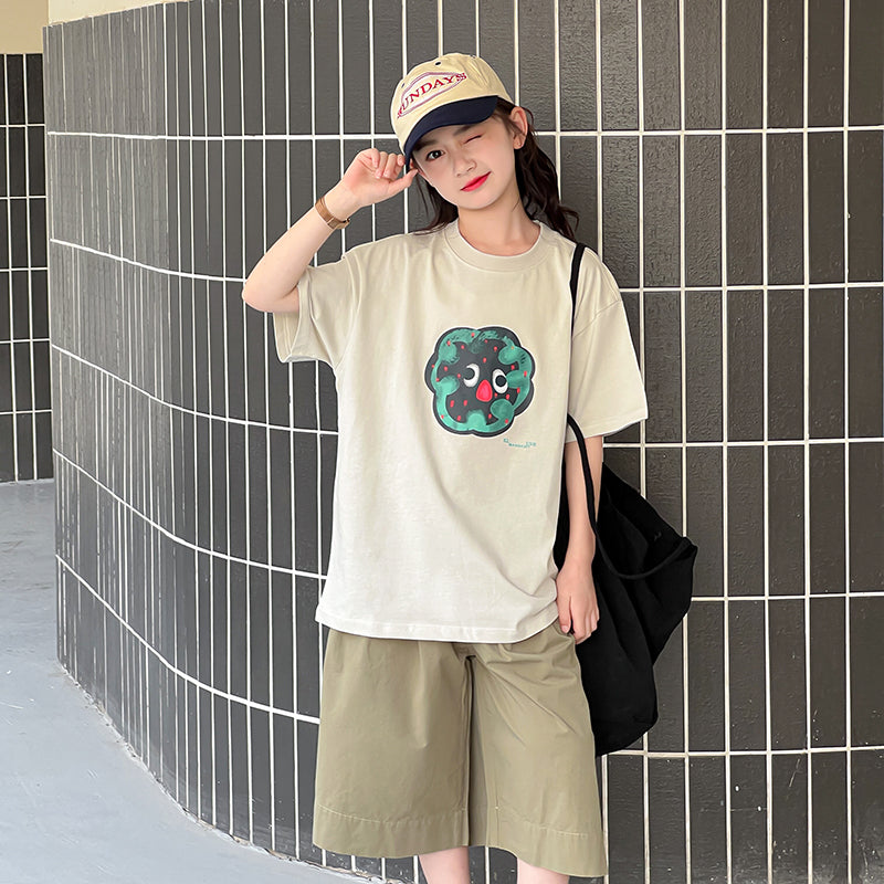 Printed Top and Shorts Set