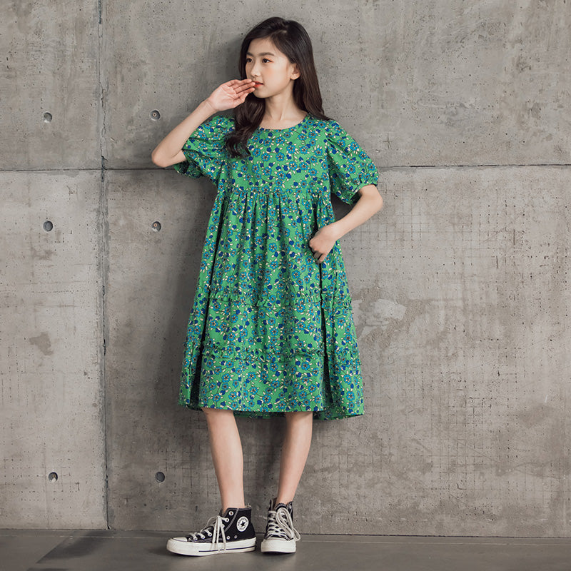 Print A-Line Dress