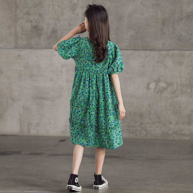 Print A-Line Dress