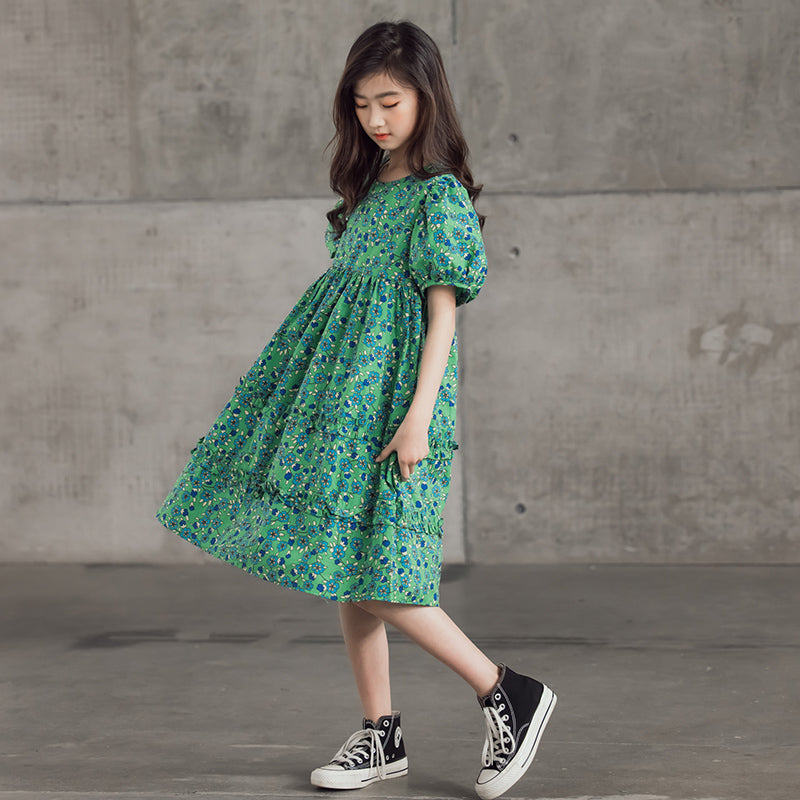 Print A-Line Dress