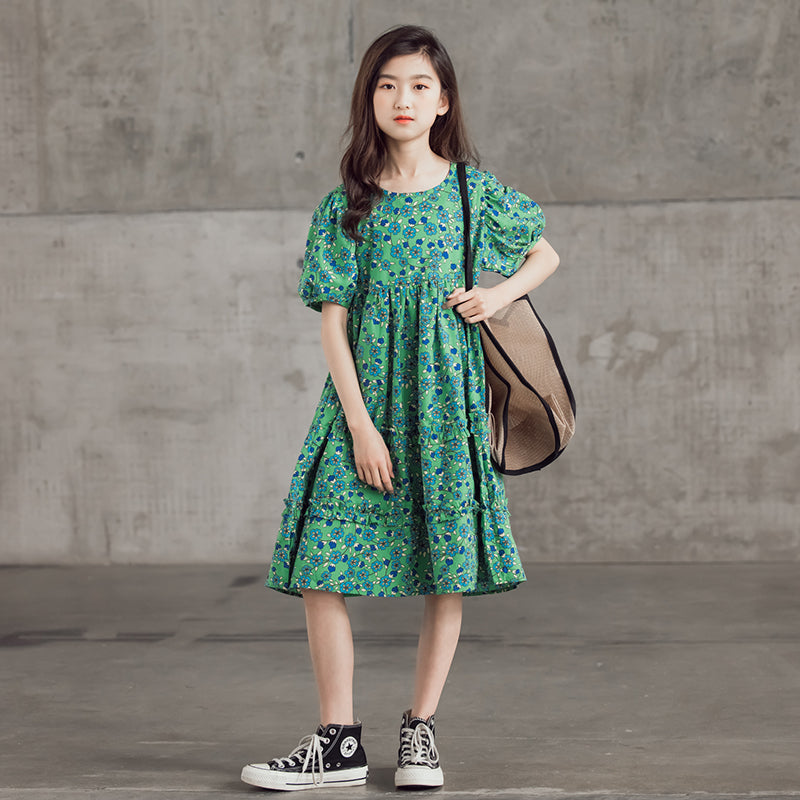 Print A-Line Dress