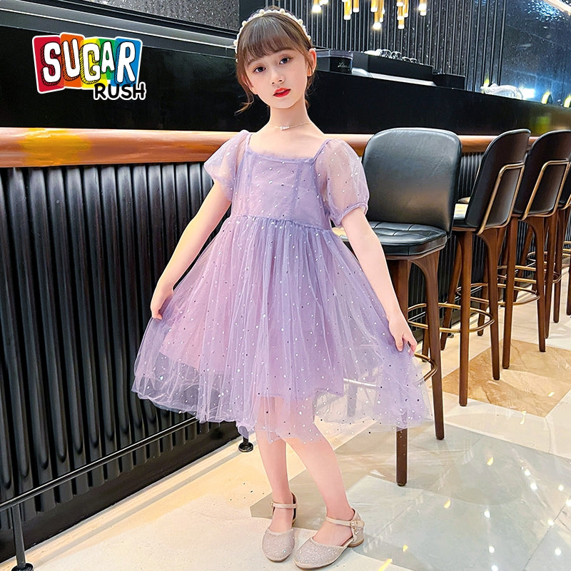 Print Applique A-Line Dress