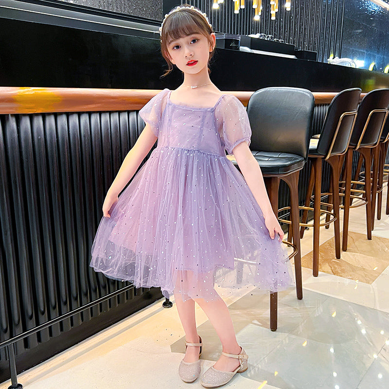 Print Applique A-Line Dress