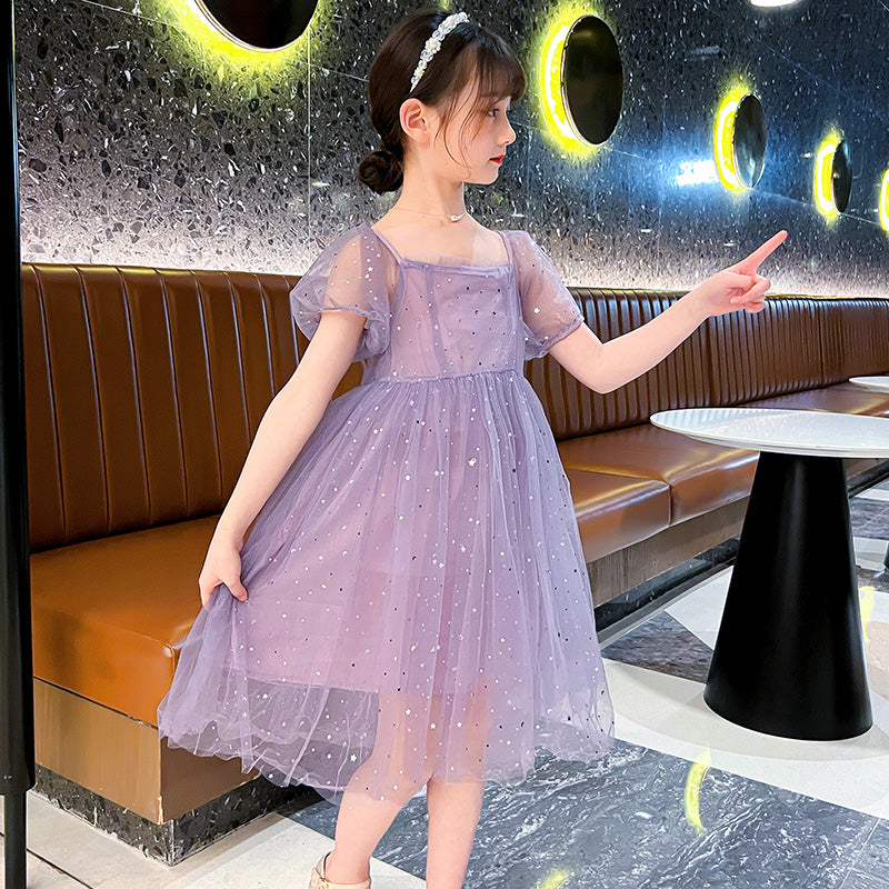 Print Applique A-Line Dress
