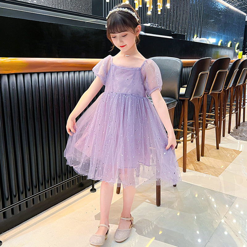 Print Applique A-Line Dress