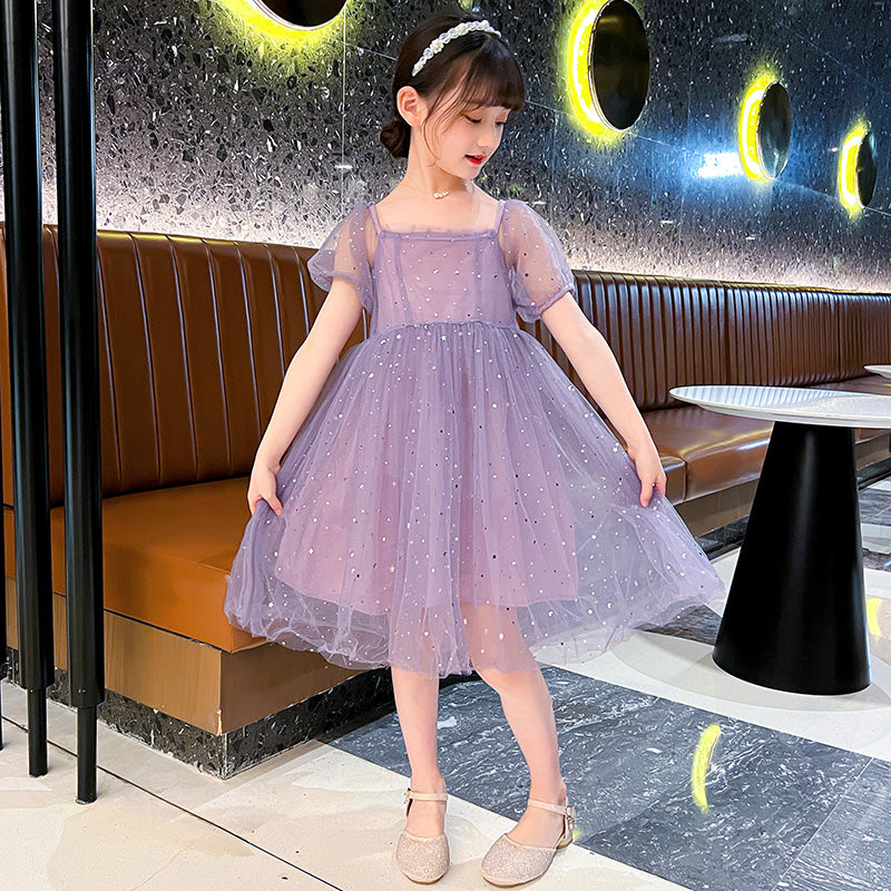 Print Applique A-Line Dress