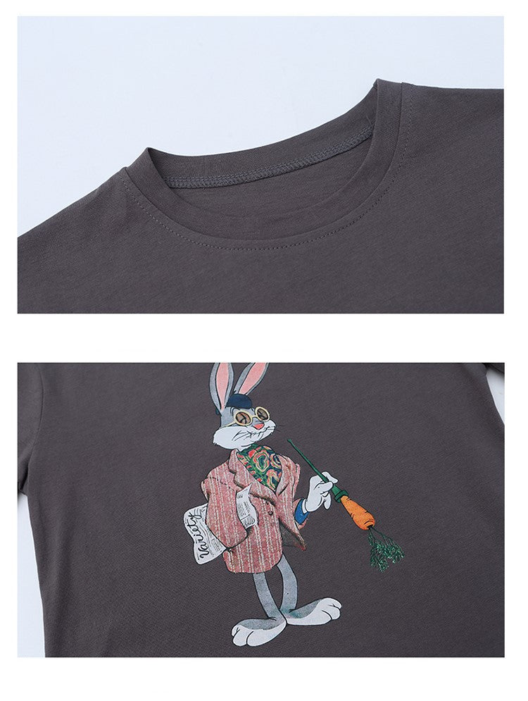 Girls Printed T-shirt With Trousers