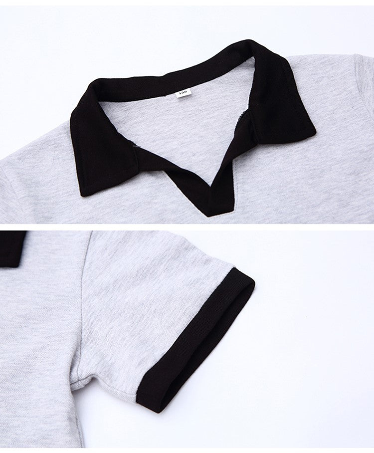 Girls Colourblocked T-shirt with Shorts