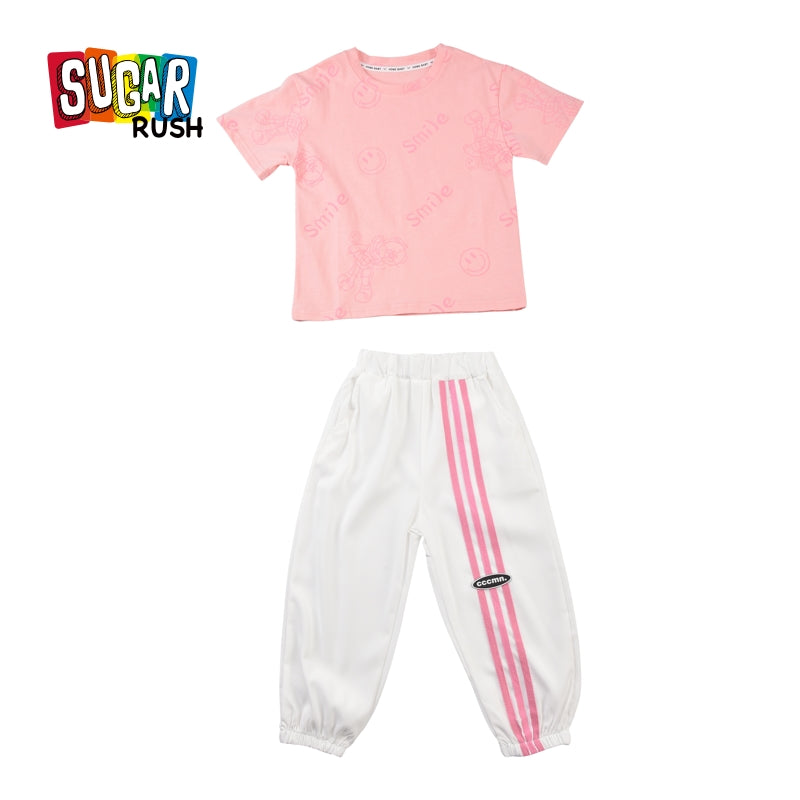 Girls Printed Top with Pyjamas
